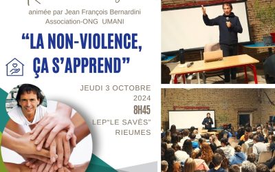 « La non-violence, ça s&rsquo;apprend ! »